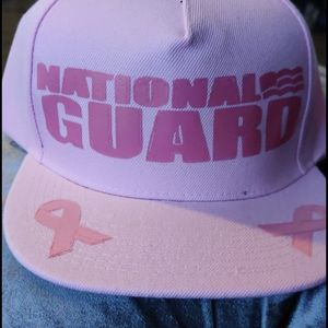 National Guard Cancer Ribbon hat
